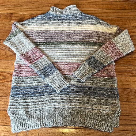 American eagle multi coloured turtle neck, knitted sweater - Picture 2 of 3